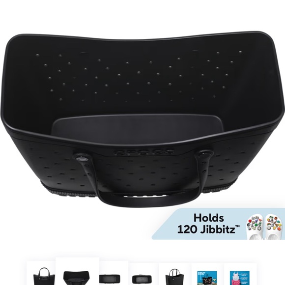 CROCS Black Structured Tote Brand New - Picture 2 of 5